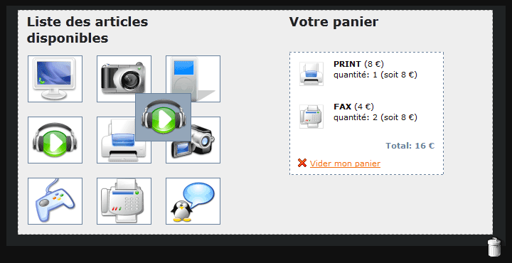 panier ajax